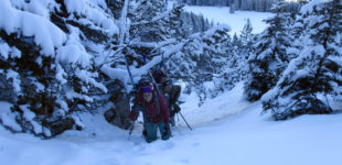 Tentative d'accès au bivouac du Lapi di Bou